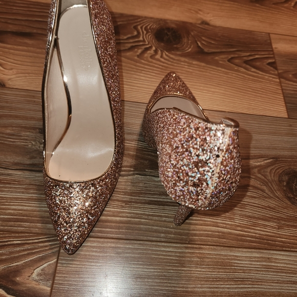 NEW Item!!!Charlotte Russe Rose Gold Sparkle Pumps  Size 9 - Picture 3 of 8